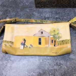 Clutch, hand painted vintage